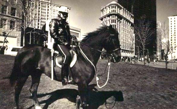 David Allen Elliot on horseback